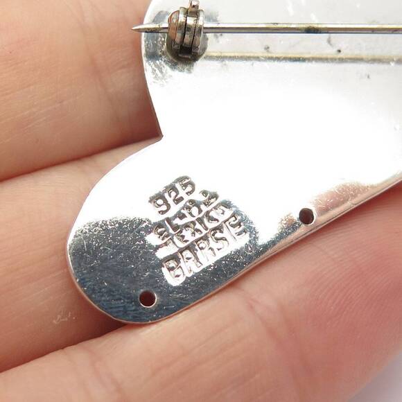 925 Sterling Silver Vintage Mexico Cowboy Hat Pin Brooch - Picture 7 of 7